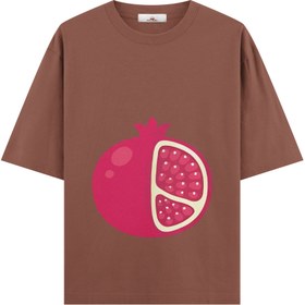 Resim Pomegranate - Hamile Oversize Tshirt - Kahverengi / L / Oversize 