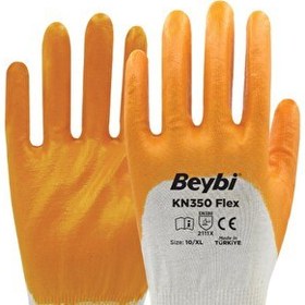 Resim Beybi KN350 Nitril Kaplı Örme Eldiven No:10 
