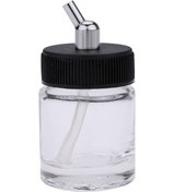 Resim Lemestar 10'lu Cam Hava Fırçası Şişesi Seti - 22cc Kapasiteli, 30 Açılı Adaptörlü 