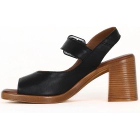 Resim Bueno Shoes Siyah Deri Kadın Topuklu Sandalet 01WE3701 01WE3701 