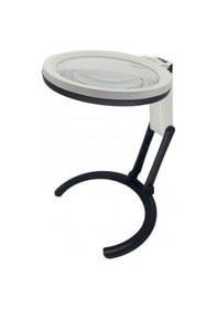 Resim Büro Ev Ofis İçin 120mm 10led Işıklı Büyüteç Çalışma Masası Büyüteci 