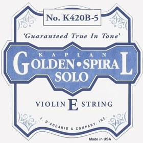 Resim Daddario K420B5 Keman Tek Tel | Kaplan, 5-Telli Ekleme 