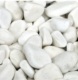 Resim Dolomit Taşı - 3 Kg 10-20 Mm Tamburlanmış Beyaz Doğal Taş 