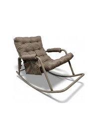 Resim Roket Sallanan Koltuk Rahat Tv, Okuma Ve Emzirme Sandalyesi Yumuşak Minderli Kahverengi 