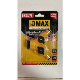 Resim Dmax Çift Çıkışlı Vanalı Musluk Adaptörü 4279 