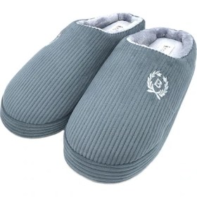 Resim Shoemio Bogart Mavi-Gri Erkek Ev Terliği 