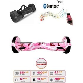 Resim Citymate Elektrikli Kaykay Hoverboard Bluetooth Hoparlörlü 6.5 İnç Grafiti D05 +Çanta 