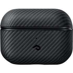 Resim Airpods Pro Kılıf 600D Aramid Fiber Pitaka Classic Serisi Black-Grey Twill Kılıf - Siyah-Gri 