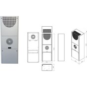 Resim Msc 4003 4180 W Dikey Indoor Endüstriyel Pano Klima 