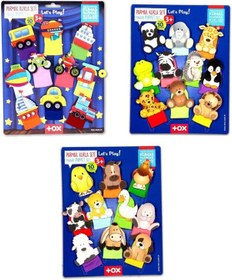 Resim 3 Set - 30 Parça Tox Taşıtlar, Evcil Ve Vahşi Hayvanlar Parmak Kukla T181 T771 T781 
