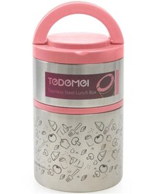 Resim Tantitoni 930 ml, 2 Katlı, Çift Duvarlı, Yemek Termosu, Sefer Tası, İçi Dışı Paslanmaz Çelik, TAV T6570Y930P 