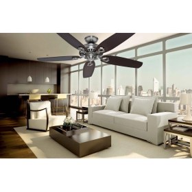 Resim Hunter Builder's Elite Fırçalanmış Nikel - 132 Cm. Tavan Vantilatörü 