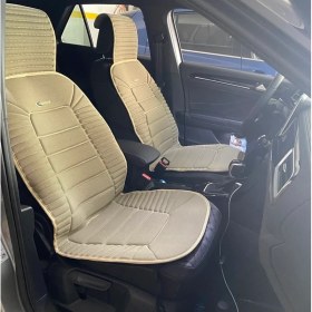 Resim Volkswagen Tiguan Lüx Oto Koltuk Minderi Ön Arka Oturak 3'lü Set Bumerang Serisi Bej 