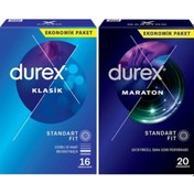 Resim Durex Klasik Prezervatif 16'lı + Maraton Prezervatif 20'li 