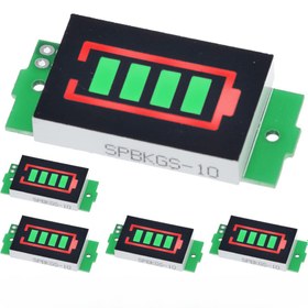 Resim Lityum Pil Kapasitesi Göstergesi Modülü, Pil Seviyelerini Göstermek İçin Yeşil/Mavi Ekran Panosu ile ESP32 ve Raspberry Pi ile Uyumlu. 