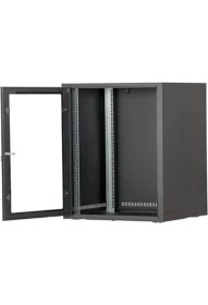 Resim Setrack 19'' 7u 600X600 Duvar Tipi Rack Kabinet 600X600 cm Anahtarlı Cam Kapaklı 