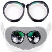 Resim Qısyker 1 Çift Vr Gözlük Göz Koruması Miyopi Lens Oculus Quest 2 İçin, 300-800 Derece Miyopi/50-200 Derece Astigmatizma/1.6 Lens 