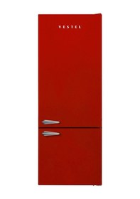 Resim Vestel Retro NFK52101 Kırmızı 471 LT No-Frost Çift Kapılı Buzdolabı 