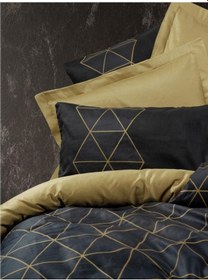 Resim Cotton Box Dark Tek Kişilik Nevresim Takımı Veta Gold 