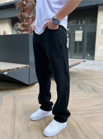 Resim Siyah Baggy Pantolon-Erkek Siyah 
