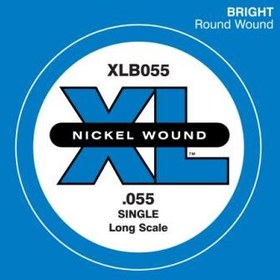Resim D'Addario XLB055 XL Nickel Bas Gitar Tek Tel (55) 