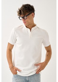 Resim Alexander Gardi Erkek Comfort Fit Polo T-shirt Beyaz 