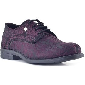 Resim Rakerplus Bordo Bağcıklı Metal Detaylı Çocuk Klasik Takım Elbise Ayakkabı Bordo 