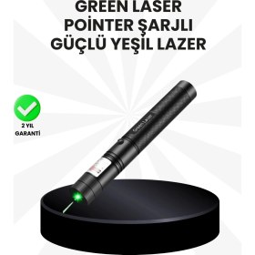 Resim Shopwave Yüksek Güçlü Yeşil Lazer Pointer 5000MW Şarjlı 