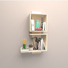 Resim Rafkestir Artı Duvar Raf Set Krem ( Mat ) 