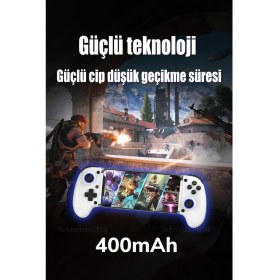 Resim Bakeey Soğutma Fanlı Mobil Oyun Kontrolcüsü | Telefon & Tablet Uyumlu Gamepad | Ergonomik Tasarım 