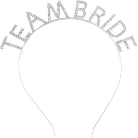 Resim Gümüş Kaplama Kristal Taşlı Team Bride Taç 
