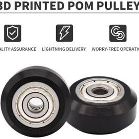 Resim Yüksek Performanslı 3D Yazıcı Makara Kiti - 625zz Rulmanlı CNC POM Tekerlek, Creality, Anycubic, Elegoo FDM Yazıcılar için V-Yuvalı Alüminyum Profil Makara 