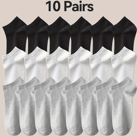 Resim 10/20 Çift Unisex Düşük Kesim Ayak Bileği Çorapları - Yumuşak, Hafif Katı Renk Çoraplar Erkekler ve Kadınlar İçin, Nefes Alabilir ve Rahat, Günlük Giyim Çorapları | Minimalist Çorap Tasarımı | Nefes Alabilir Kumaş 