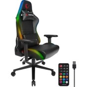 Resim Rampage KL-R19 Moncher Rgb Aydınlatmalı Siyah Oyuncu Koltuğu 