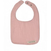 Resim Sıvı Geçirmez Çift Kat Müslin Mama Ve Salya Önlüğü, %100 Pamuk Alezli - Açık Pembe Çok Renkli 