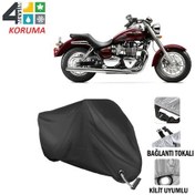 Resim Triumph America Motosiklet Brandası ( Kilit Uyumlu - Siyah 