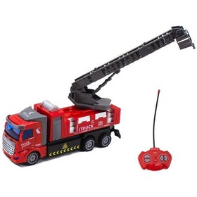 Resim 1:36 Uzaktan Kumandalı İtfaiye Kamyon Işıklı Ful Fonksiyon 