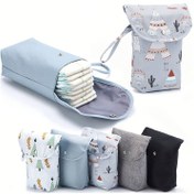 Resim Çocuklar İçin Taşınabilir Bebek Bezi Saklama Çantası - Dayanıklı Polyester, Bebek Bezi & Islak Mendil İçin İdeal 