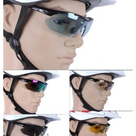 Resim Rockbros Polarize 5 Lensli Taktikal Gözlük / Diyoptrili Gözlük / Airsoft Gözlüğü 