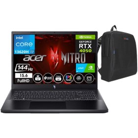 Resim ACER Nitro V 15 I7 13620H 16GB 512GBSSD 6GB RTX4050 15,6" 144Hz IPS Fhd FDOS NHQNBEY00501+ZETTAÇANTA 