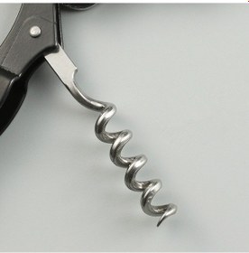 Resim Çok Fonksiyonlu Açacak Tirbuşon Şarap Mantar Tıpa Açacağı Siyah 