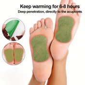 Resim 60 Wormwood ve Zencefil Ekstresi ile Ayak Bakımı için Bitkisel Yama - Derin Akupunktur Penetrasyonu için Tasarlanmış, Nefes Alabilen Dokusuz Malzeme, Ferah Moxibustion Isıtma, Ayak Bakımı Tedavisi | Doğal İçecekler | Nefes Alabilen Kumaş, Detoks Ayak Pedleri 