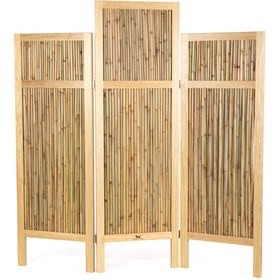 Resim Ron Bamboo Ahşap Paravan 