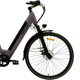Resim Bisan Moon S - 28'' Jant 47 Cm (M) Kadro Elektrikli Bisiklet - Metalik Gri Siyah 