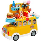 Resim NW NessiWorld Little Chef 2in1 Sesli ve Işıklı Okul Otobüsü Dükkanı Oyun Seti 34 Parça 