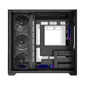 Resim Rampage Ares V2 Temperli Camlı Siyah 7*12CM Argb Pwm Fan + Kumanda Atx Mid-T Gaming Oyuncu Kasası 