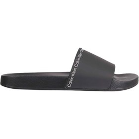 Resim Calvin Klein Siyah Erkek Plaj Terliği POOL SLIDE RUBBER 