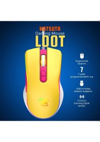 Resim Katsuta T4-1665 Loot RGB 7200dpi Makrolu Gaming Oyuncu Mouse 