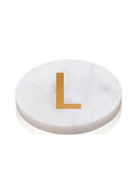 Resim The Mia Mermer Bardak Altlığı L Beyaz 