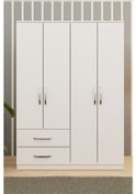 Resim Gm 070 Novado 4 Kapak 2 Çekmeceli Gardırop 
